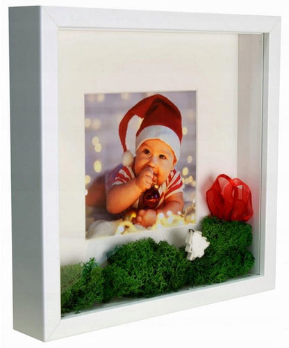 Matkam BOX 3D billedramme 23x23 cm hvid 1 stk.