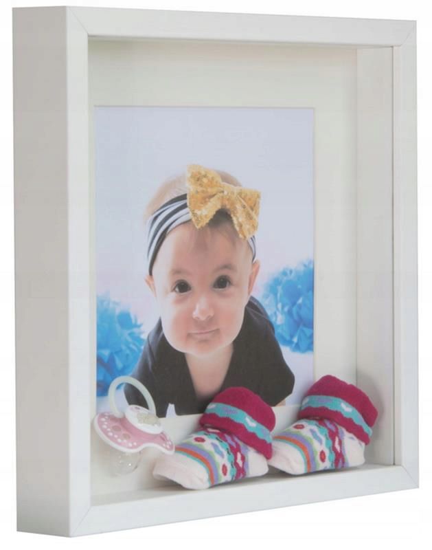 Matkam BOX 3D billedramme 23x23 cm hvid 1 stk.