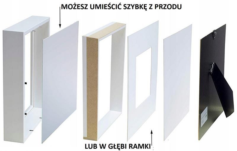 Matkam BOX 3D billedramme 23x23 cm hvid 1 stk.