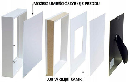 Matkam BOX 3D billedramme 23x23 cm hvid 1 stk.