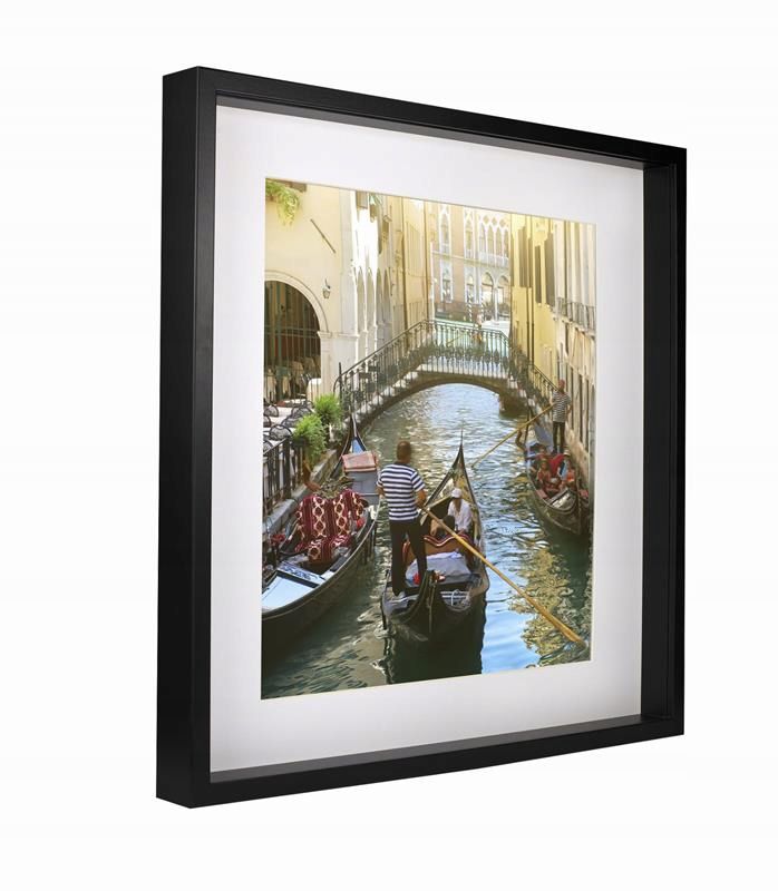 Matkam BOX 3D billedramme 50x50 cm sort 1 stk.