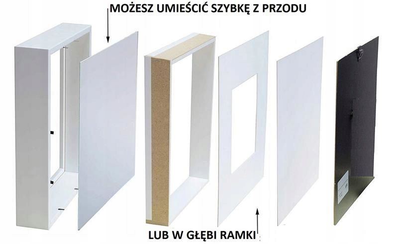 Matkam BOX 3D billedramme 50x50 cm sort 1 stk.