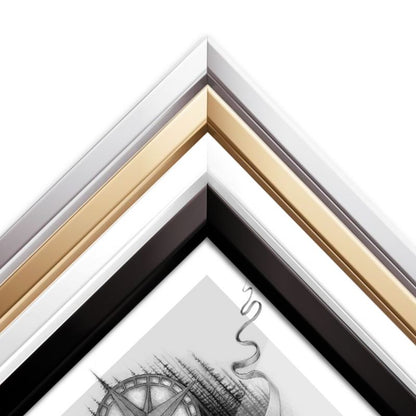 Tulup billedramme 70x100 cm i guld, 1 stk.