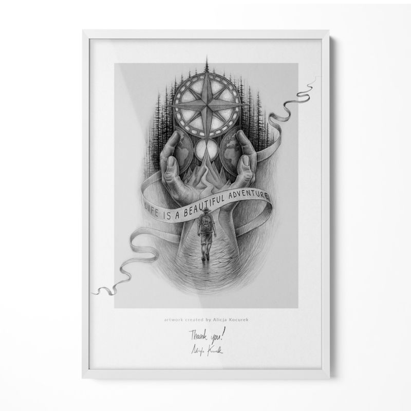 Hvid Tulup billedramme 50 x 70 cm, 1 stk.