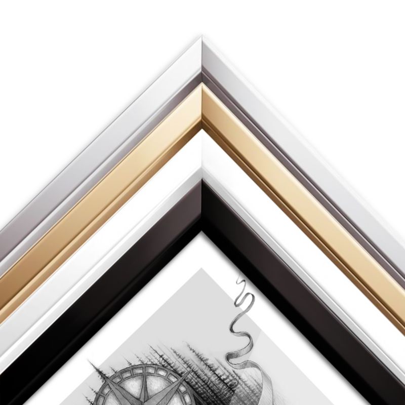 Hvid Tulup billedramme 50 x 70 cm, 1 stk.