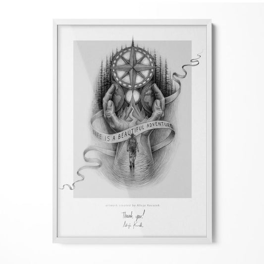 Hvid Tulup billedramme 70 x 100 cm, 1 stk.