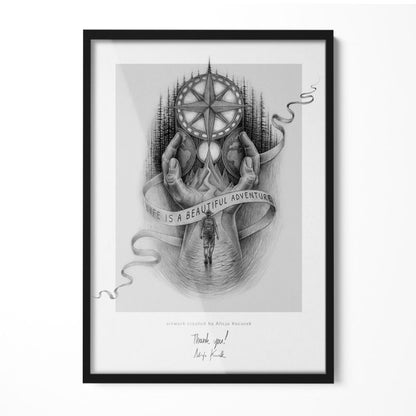 Sort billedramme Tulup 50 x 70 cm, 1 stk.