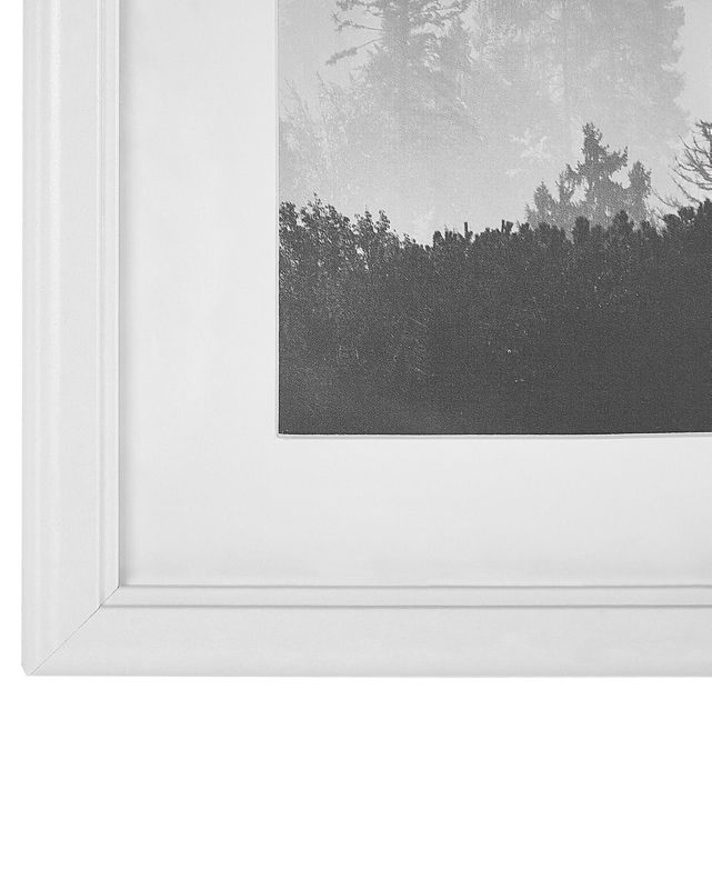 Sæt med 6 Zinare landskabs-fotolister i hvid
