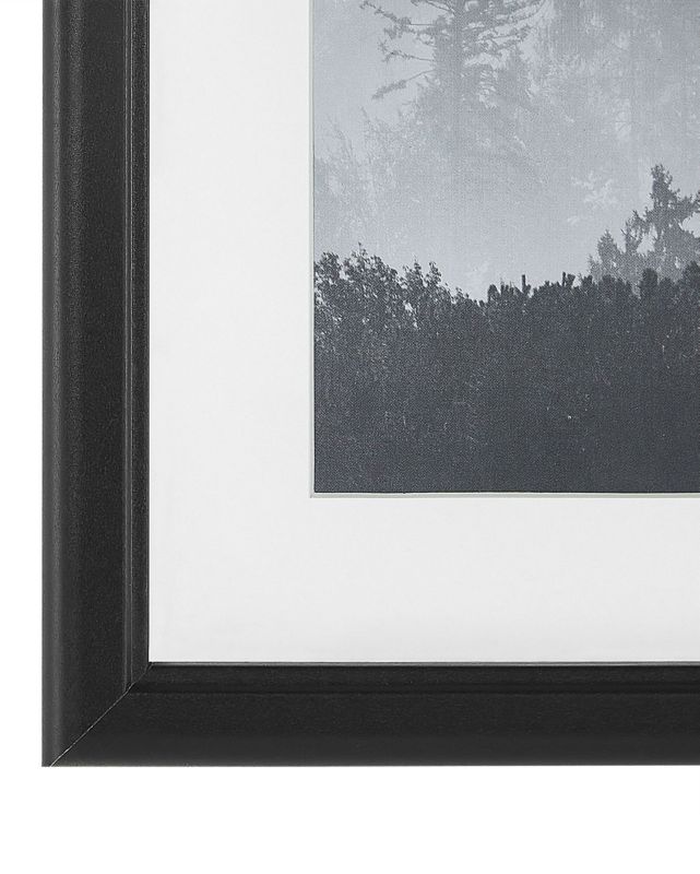Zinare landskabs-fotosæt med 6 rammer i sort, 1 sæt
