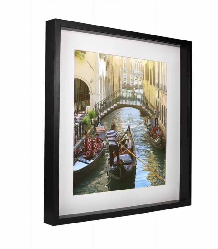 3D-fotoliste BD art Box 50x50 cm sort, 1 stk.