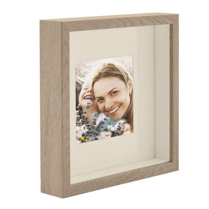 3D-fotoramme BD art Box, dybde 23x23 cm, Sonoma-eg, trøffelfarvet, 1 stk.