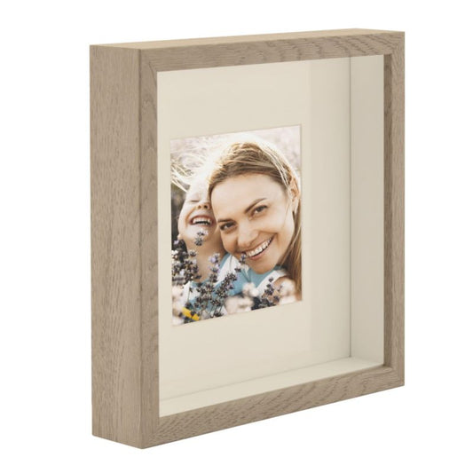 3D-fotoramme BD art Box, dybde 23x23 cm, Sonoma-eg, trøffelfarvet, 1 stk.