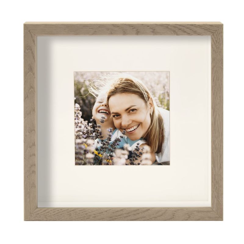 3D-fotoramme BD art Box, dybde 23x23 cm, Sonoma-eg, trøffelfarvet, 1 stk.