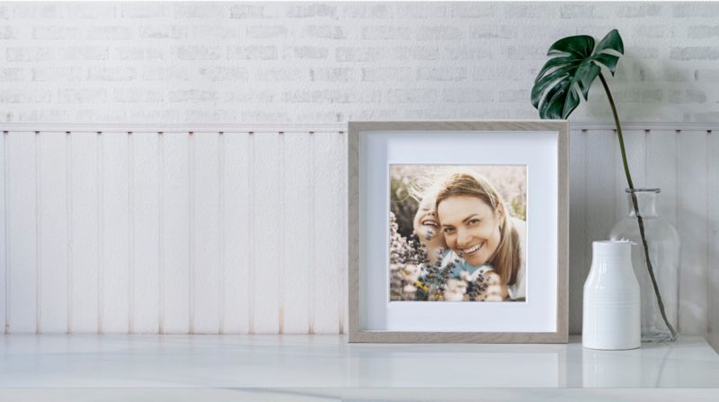 3D-fotoramme BD art Box Dybe Trøffel Eg 28x28 cm 1 stk.