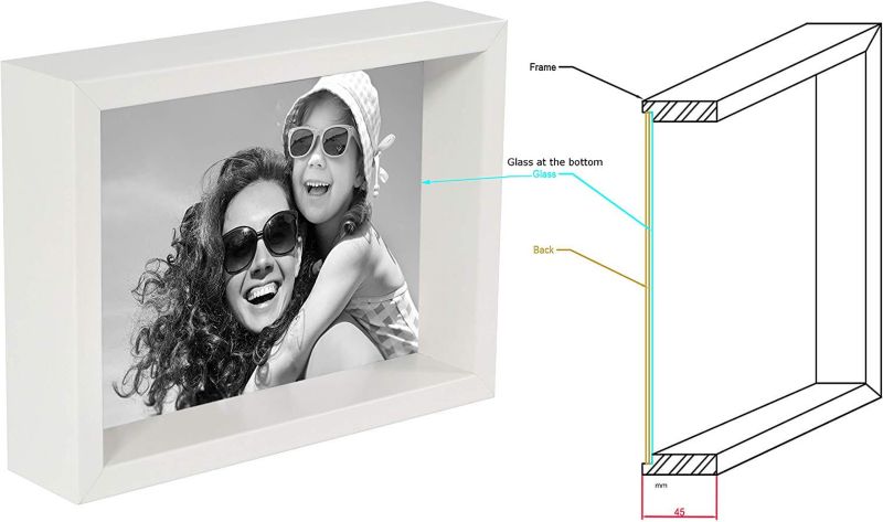 BD art dyb billedramme 20x25 cm hvid 1 stk.