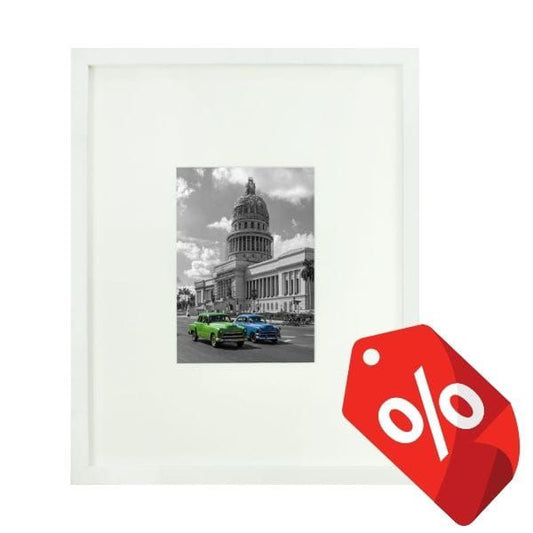 BD art billedramme 28x35 cm hvidt glas 1 stk.