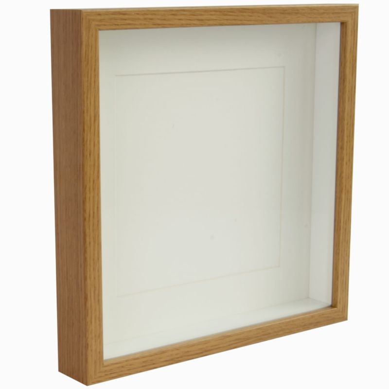 BD art 3D box billedramme i egetræ 28x28 cm brun 1 stk.
