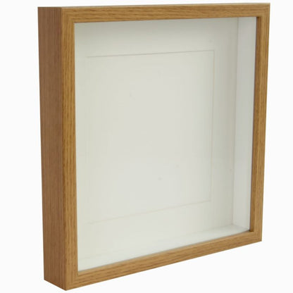 BD art 3D box billedramme i egetræ 28x28 cm brun 1 stk.