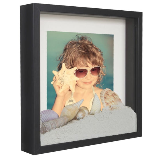 BD art 3D box dyb billedramme i sort, 1 stk. 25 x 25 cm