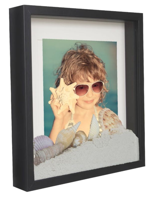 BD art 3D dyb ramme til billede, 28x28 cm, kvadratisk, sort, 1 stk.
