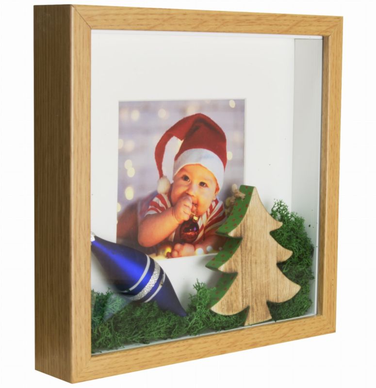 BD art 3D Shadow Box dyb ramme 23x23 cm brun 1 stk.