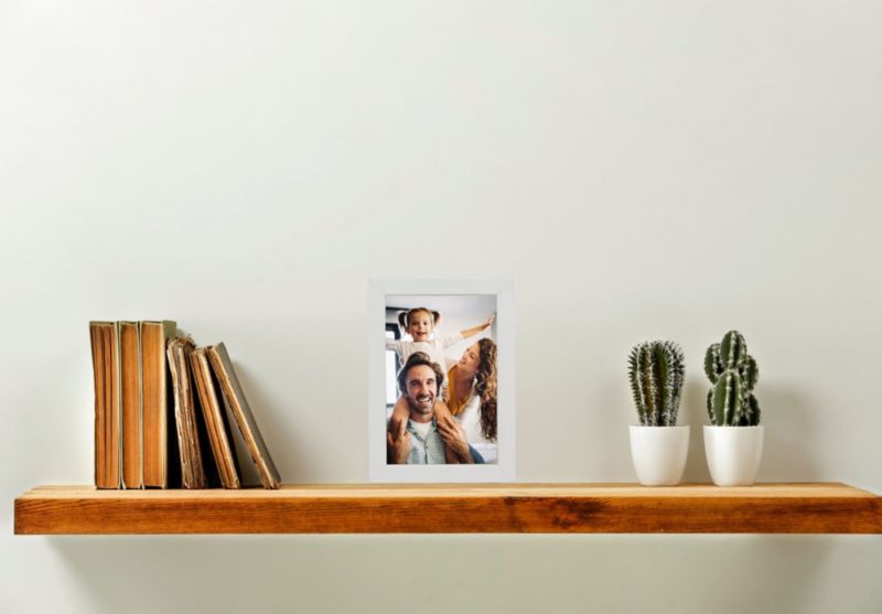 BD art Basic billedramme 10x15 cm hvid MDF 1 stk.