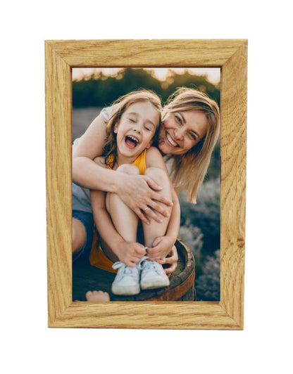 BD art Basic fotoramme 10x15 cm i egetræ MDF plexiglas brun 1 stk.