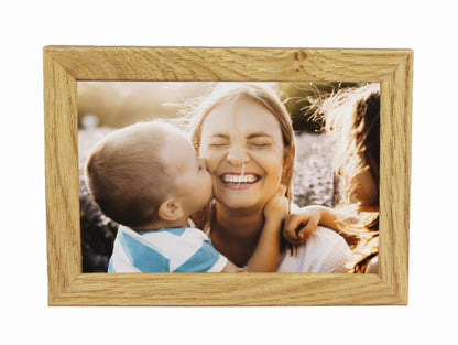 BD art Basic fotoramme 10x15 cm i egetræ MDF plexiglas brun 1 stk.