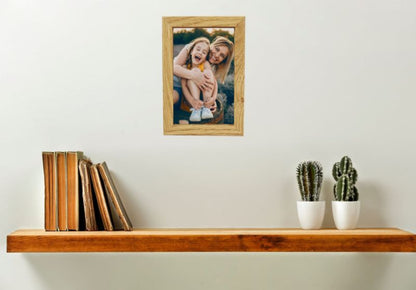 BD art Basic fotoramme 10x15 cm i egetræ MDF plexiglas brun 1 stk.