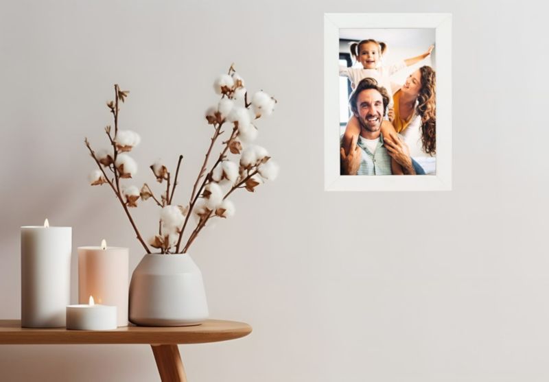 BD art Basic billedramme 13x18 cm hvid MDF 1 stk.