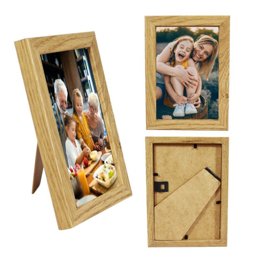 BD art Basic billedramme 13x18 cm i egetræ MDF med plexiglas, brun, 1 stk.