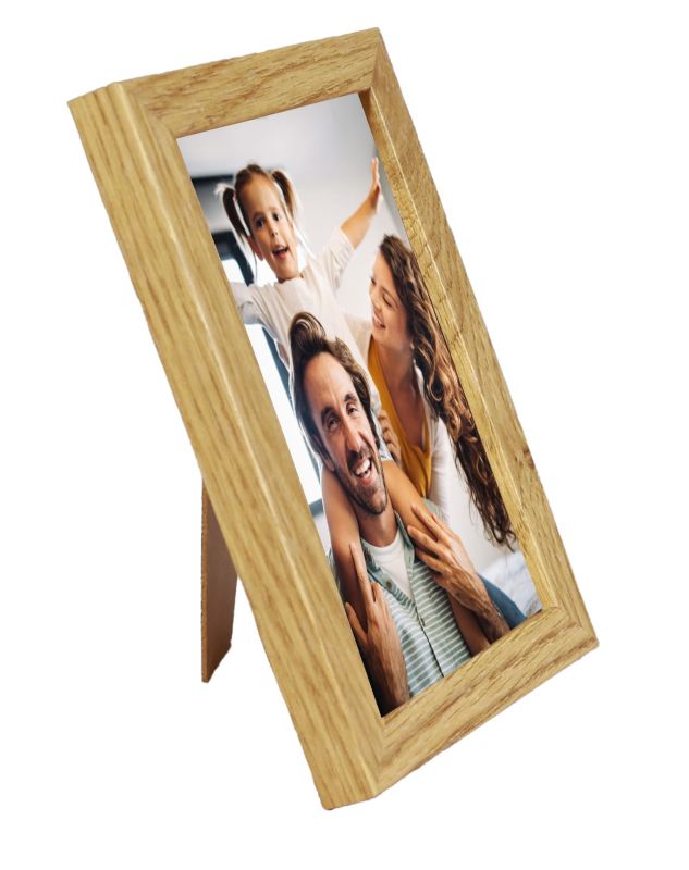 BD art Basic billedramme 13x18 cm i egetræ MDF med plexiglas, brun, 1 stk.
