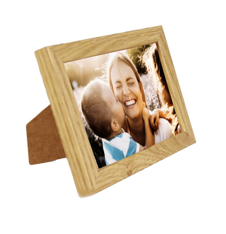 BD art Basic billedramme 13x18 cm i egetræ MDF med plexiglas, brun, 1 stk.