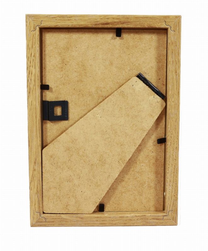 BD art Basic billedramme 13x18 cm i egetræ MDF med plexiglas, brun, 1 stk.
