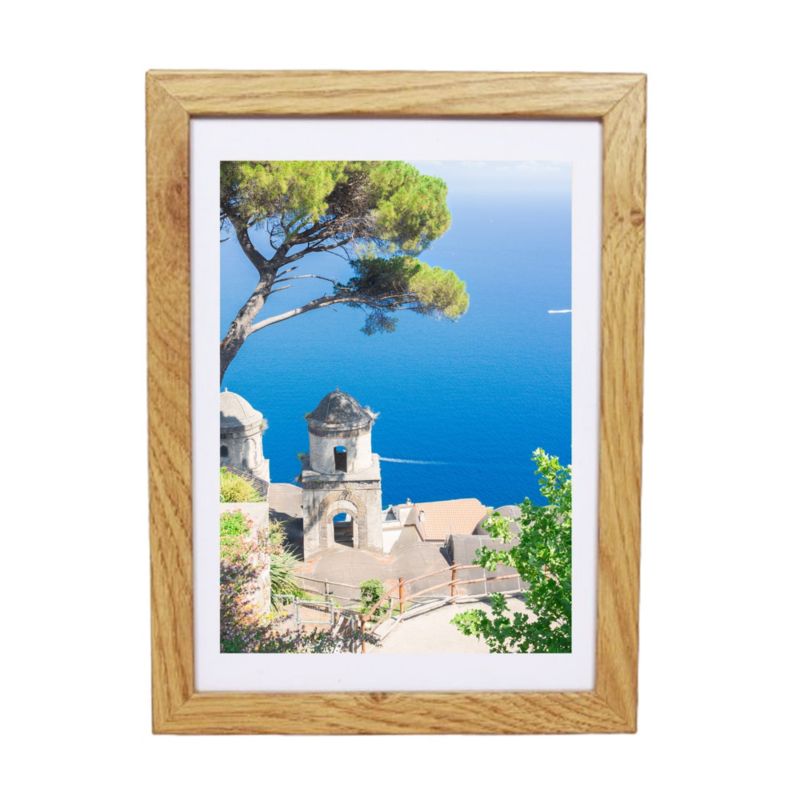 BD art Basic billedramme 15x21 cm i egetræ MDF med passepartout 13x18 cm brun, 1 stk.