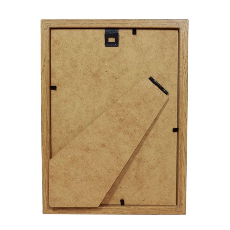 BD art Basic billedramme 15x21 cm i egetræ MDF med passepartout 13x18 cm brun, 1 stk.