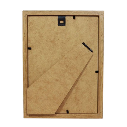 BD art Basic billedramme 15x21 cm i egetræ MDF med passepartout 13x18 cm brun, 1 stk.