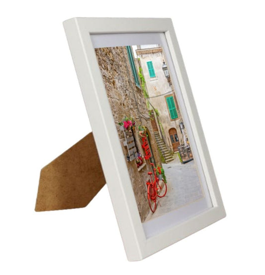 BD art Basic billedramme 15x21 cm med passepartout 13x18 cm, hvid, 1 stk.