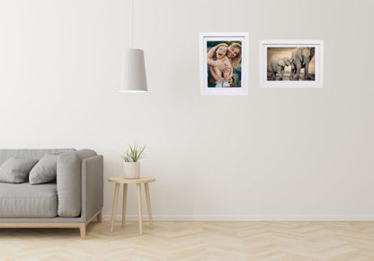 BD art Basic billedramme 15x21 cm med passepartout 13x18 cm, hvid, 1 stk.