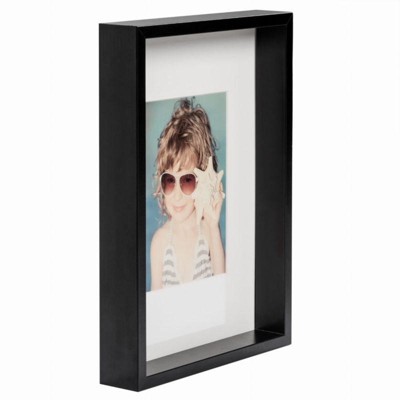 BD art Box dyb sort billedramme 21x30 cm A4 med passepartout, 1 stk.