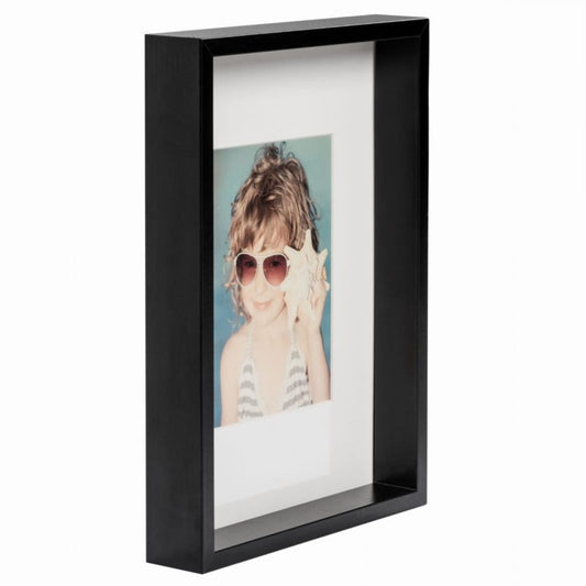 BD art Box dyb sort billedramme 21x30 cm A4 med passepartout, 1 stk.