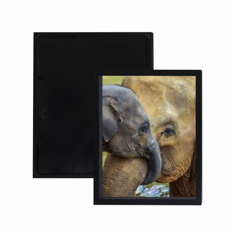 BD art Box dyb sort billedramme 21x30 cm A4 med passepartout, 1 stk.