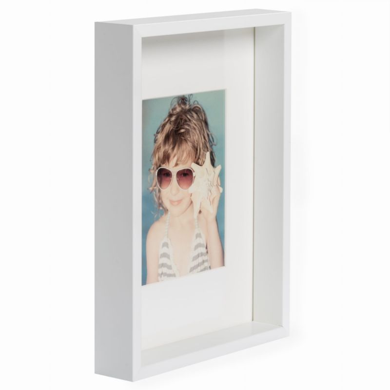 BD art Box dyb billedramme 21x30 cm med passepartout hvid 1 stk.