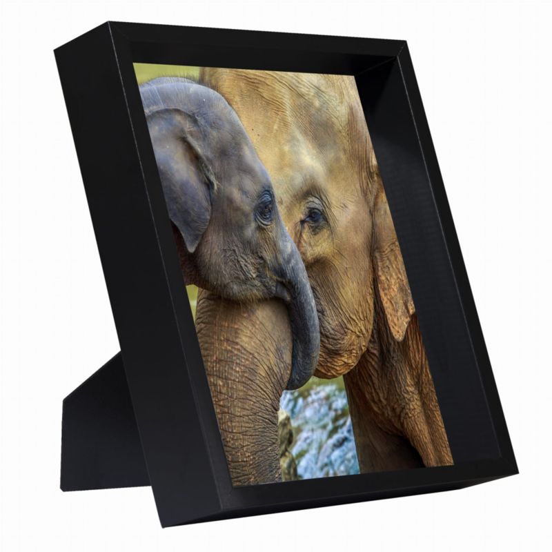 BD art dyb billedramme 20x25 med passepartout 13x18 sort 1 stk.