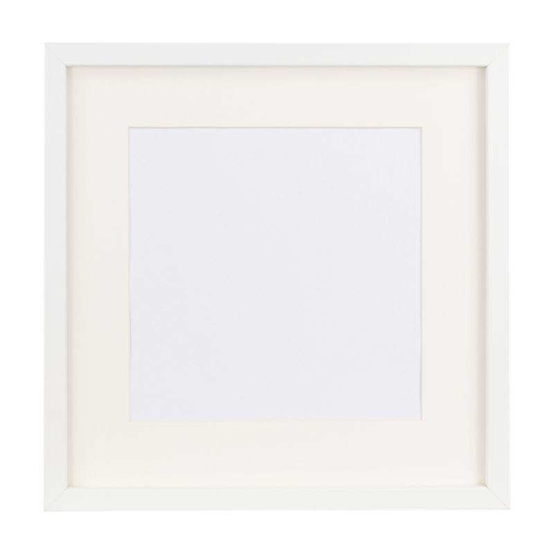 BD art kvadratisk billedramme 30x30 cm hvid 1 stk.