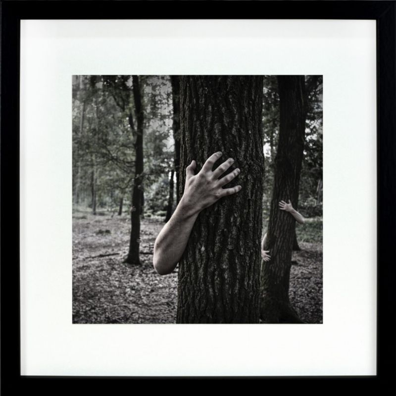 BD art kvadratisk billedramme 30x30 cm sort med passepartout 20x20 cm, 1 stk.