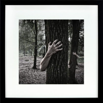 BD art kvadratisk billedramme 30x30 cm sort med passepartout 20x20 cm, 1 stk.
