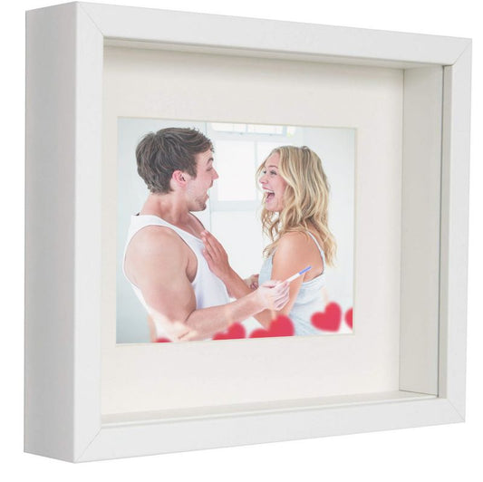 BD art Shadow Box dyb billedramme 20x25 cm hvid 1 stk.
