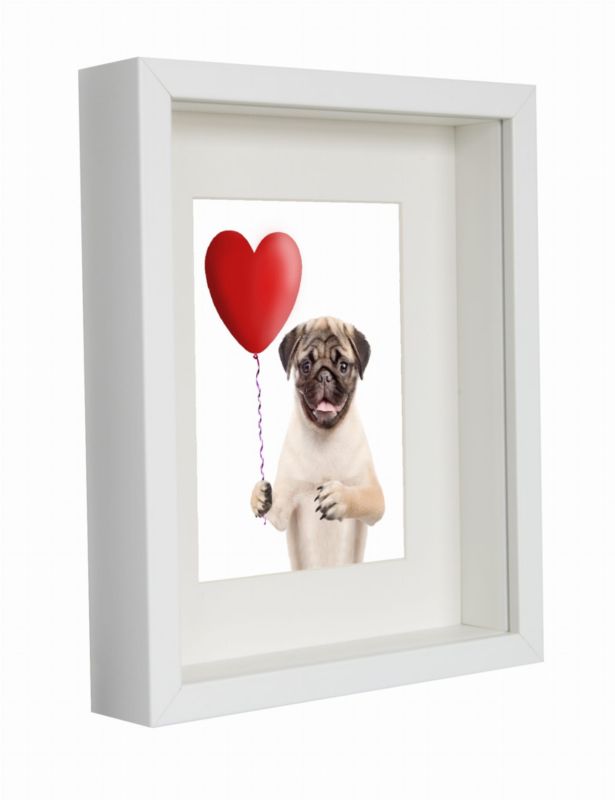 BD art Shadow Box dyb billedramme 20x25 cm hvid 1 stk.