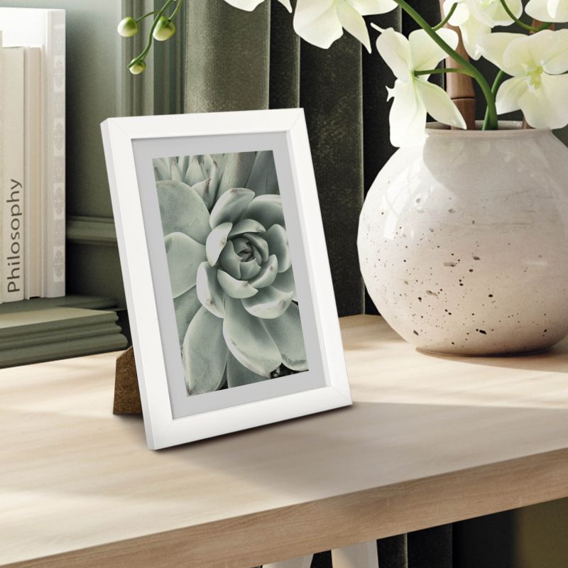 Billedramme 15 x 21 cm blank hvid